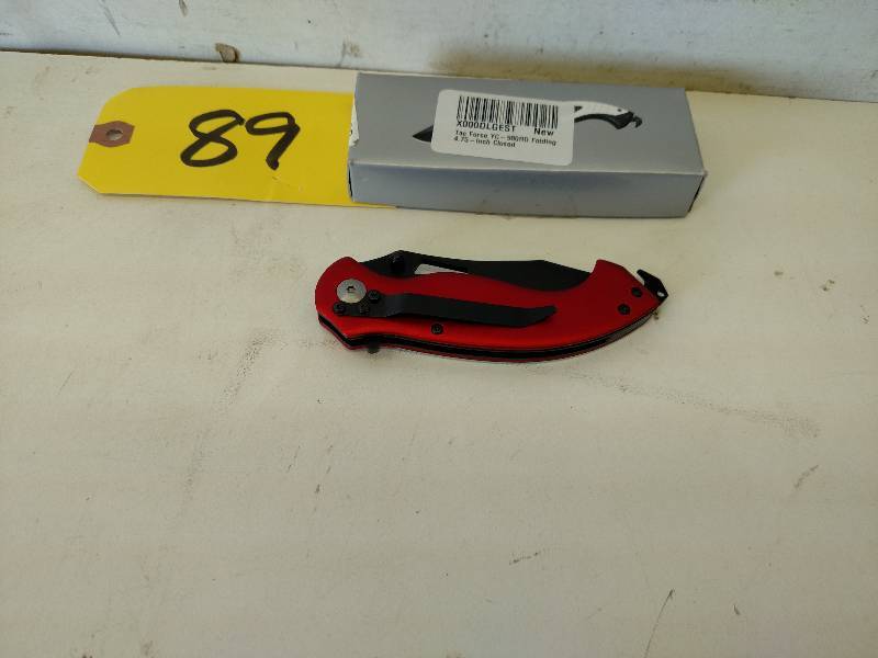 lot 89 image: Super Knife YC-580RD Lock Blade Res...