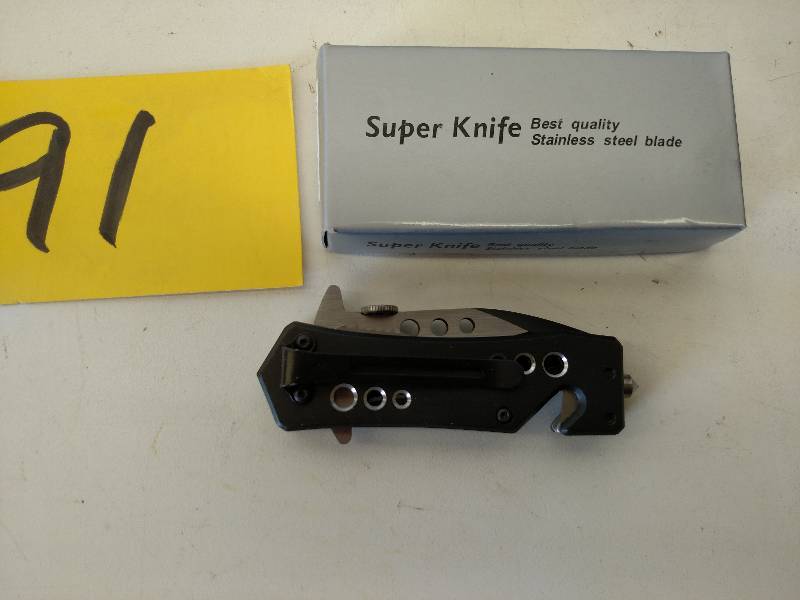 lot 91 image: Super Knife YC-555SF Lock Blade Res...