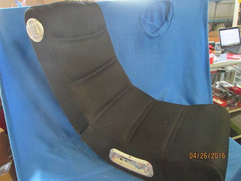 One mesh covered gaming chair, unte...