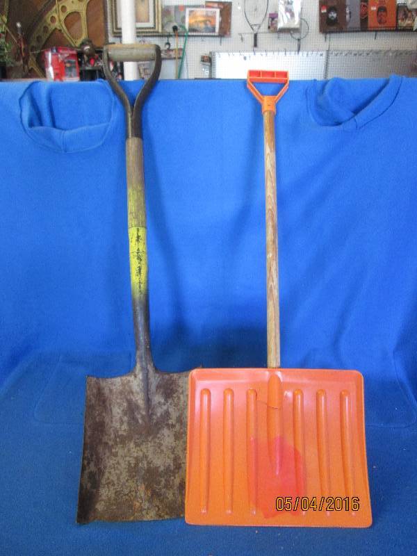 2 shovels...
