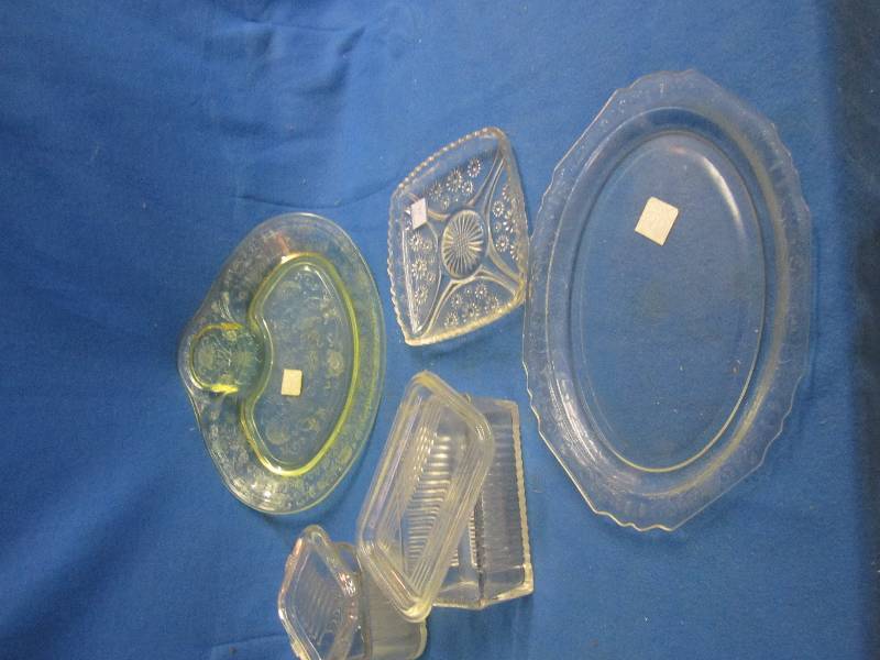 Glass servingware...