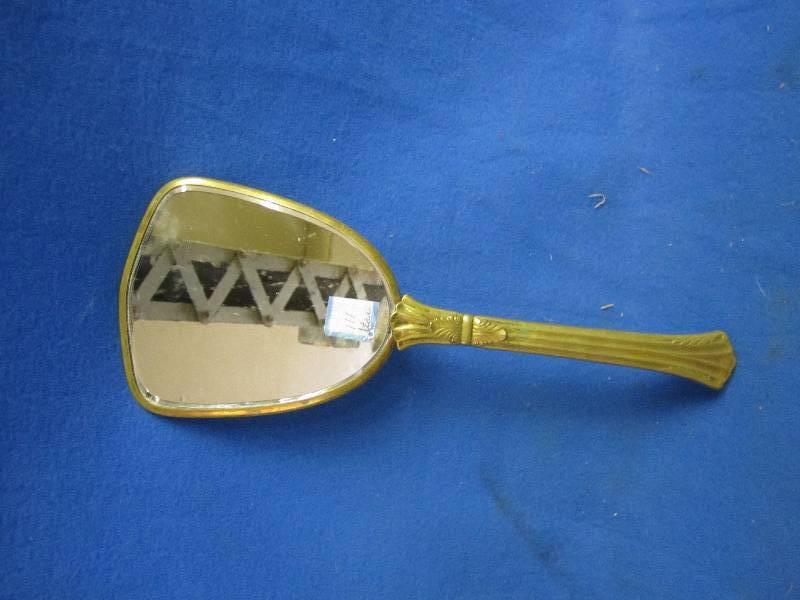 old fashioned metal mirror...