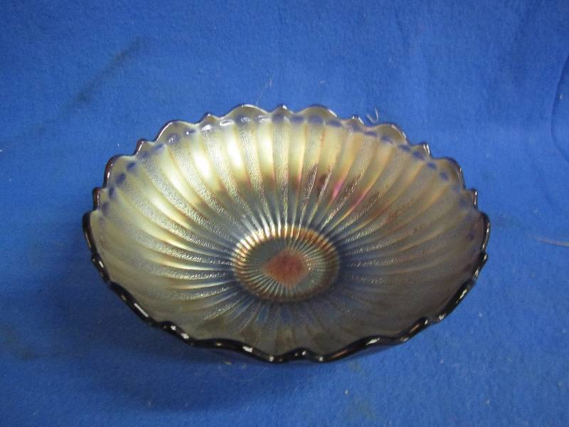 Glass bowel with rustic color...