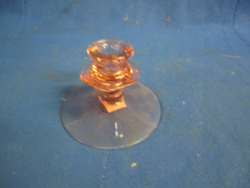 pink candle holder ...