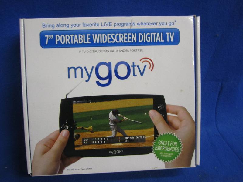 7 portable widescreen TV my go tv...