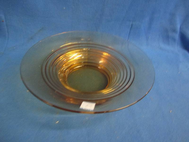 Vintage amber serving bowl...