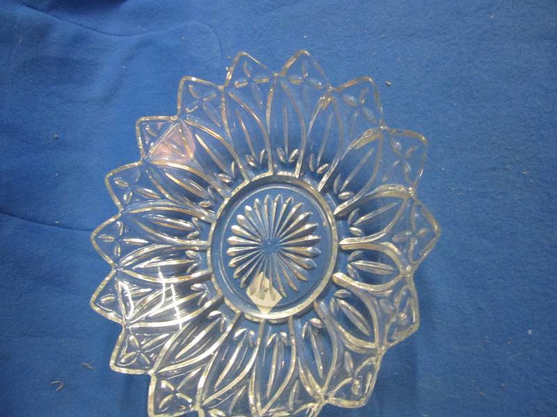 Glass serving bowl...