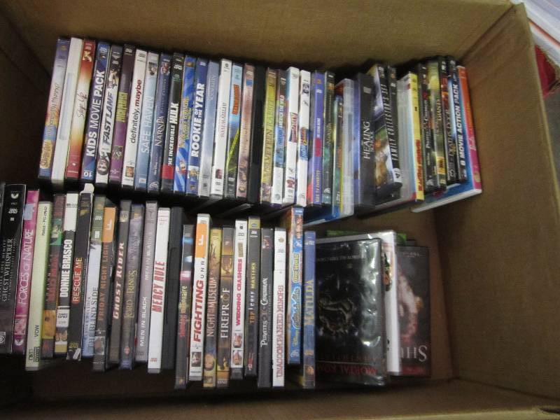 Box of movies large variety...