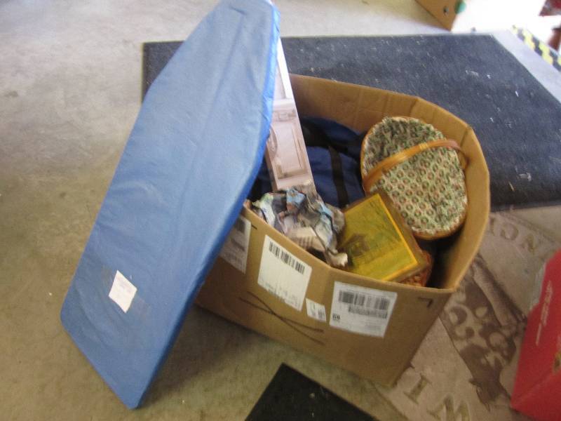 mixed dcor baskets,iron board and...