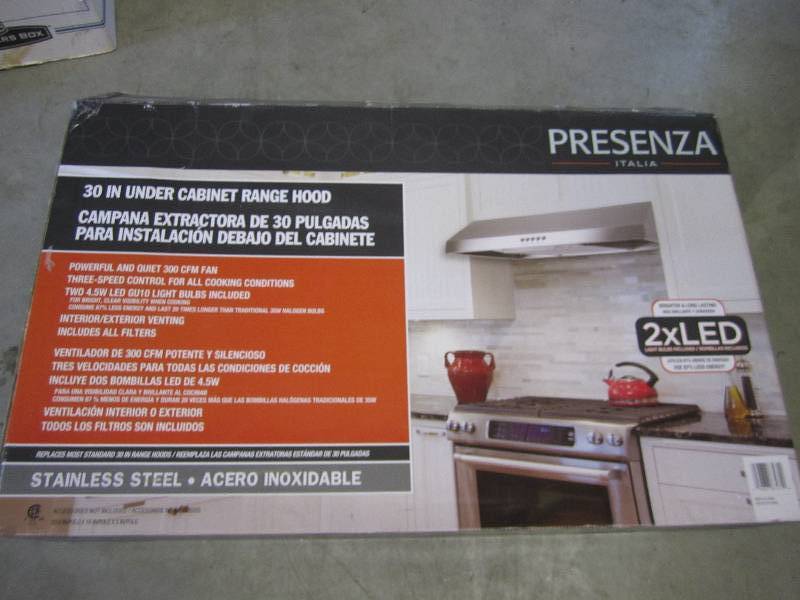 Presenzastainless steel stove hood ...