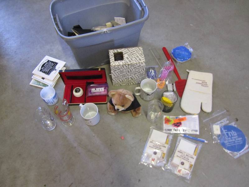 Misc stuff glasswear note pads tedd...