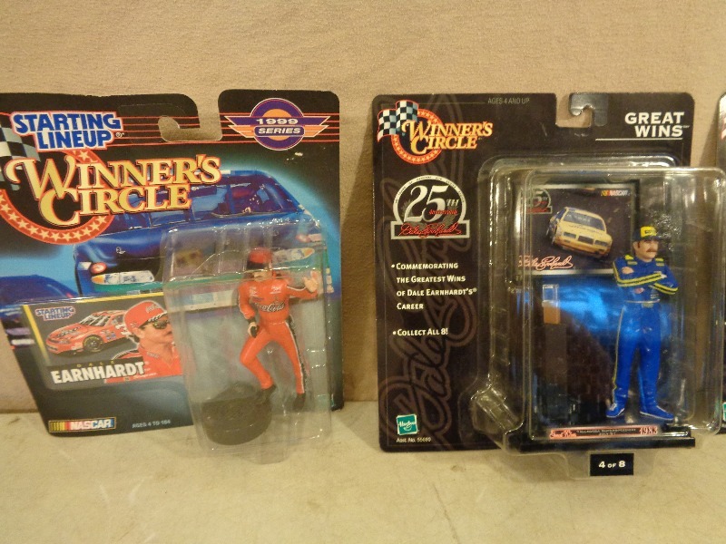 lot 120 image: 4 Dale Earnhardt Collector Figurines