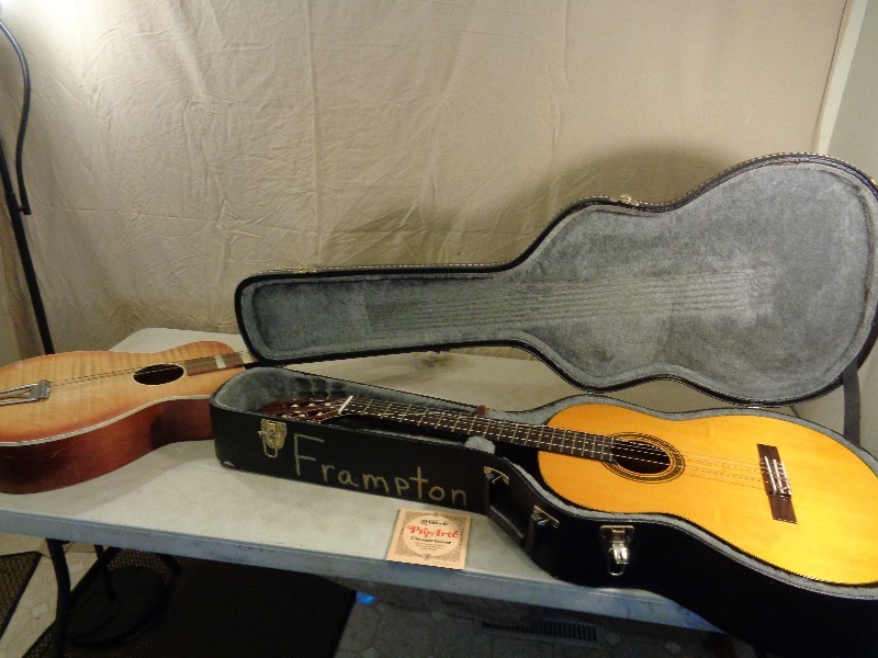 lot 94 image: Airline Guitar, Yamaha Guitar, and Case