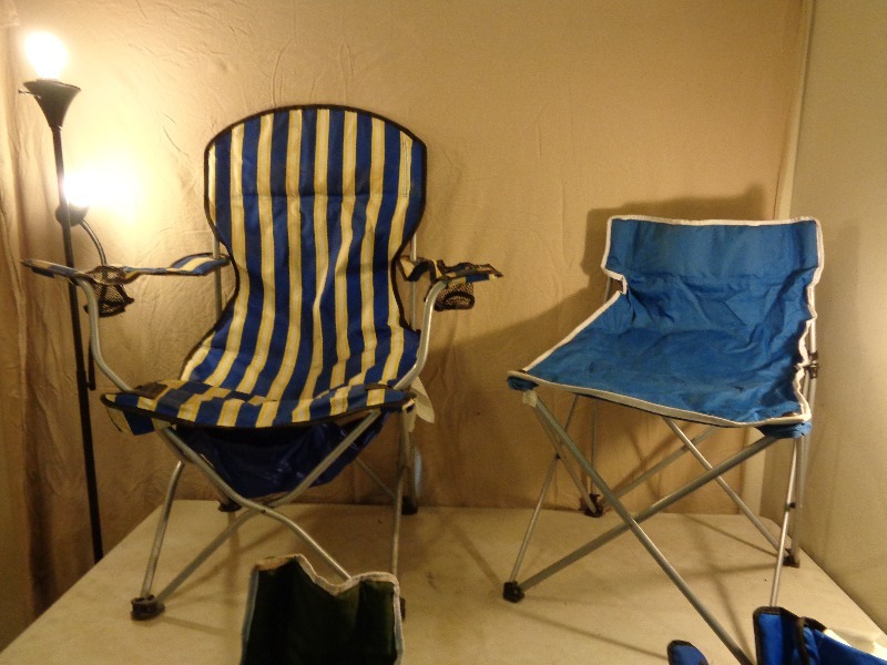 lot 96 image: 4 Assorted Folding  Camping Chairs