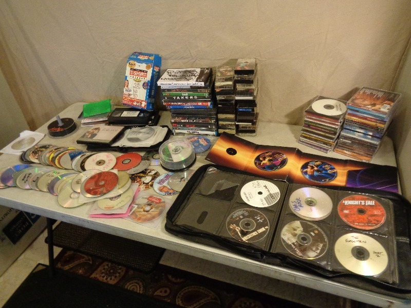 lot 110 image: Dvds, Cds, Tapes, and More
