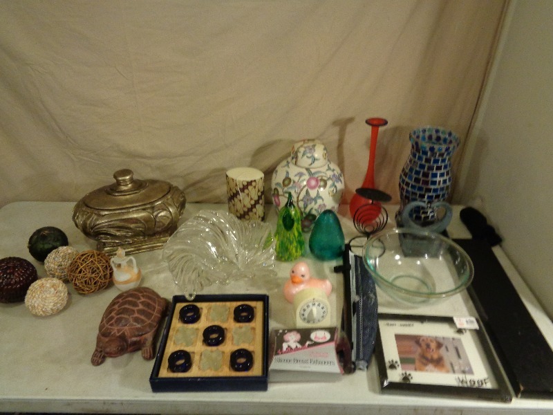 lot 185 image: Pyrex Bowl, Decor, and More