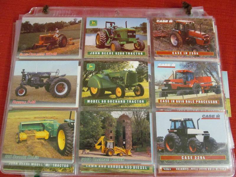 lot 4 image: Farm Implement trading cards