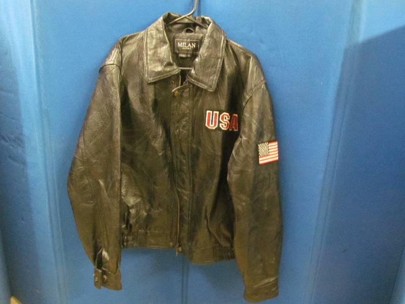 lot 23 image: Milan leather jacket