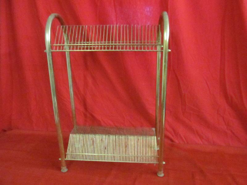 lot 28 image: vintage record album stand