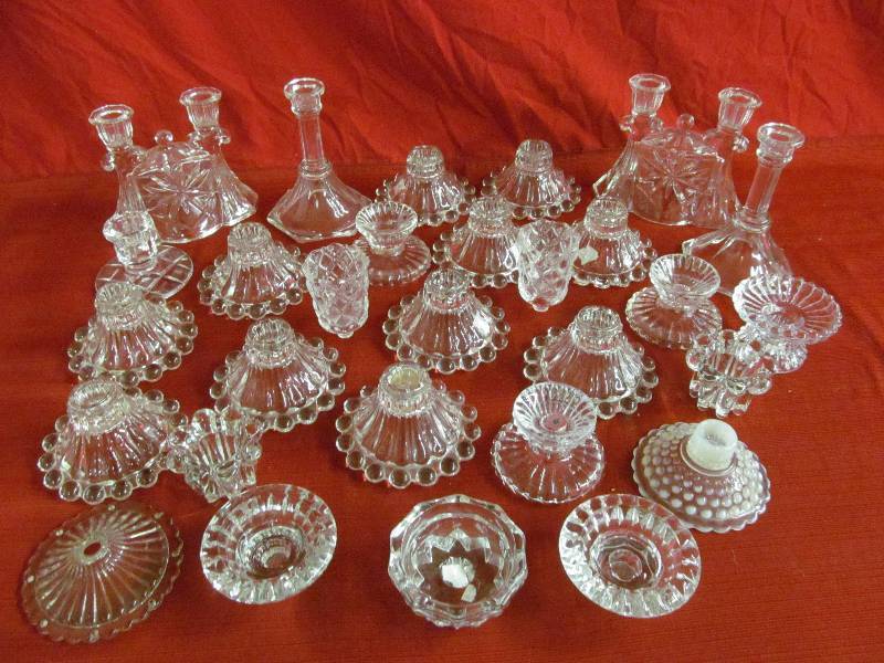 lot 117 image: candle holders