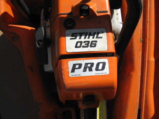 lot 143 image: Stihl 036 chainsaw in case