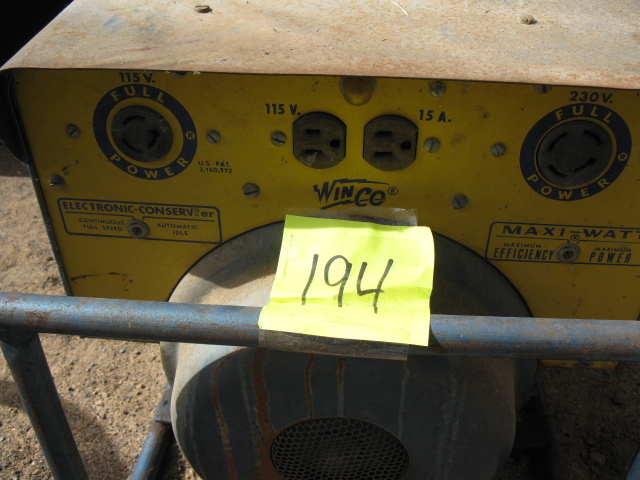 lot 194 image: Winco generator