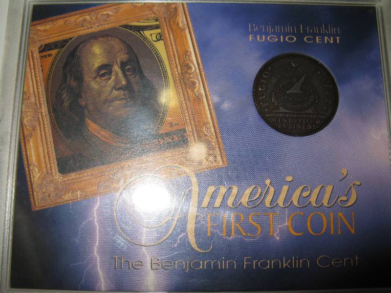 lot 241 image: Replica Ben Franklin cent in unopened package
