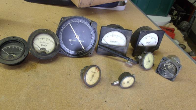 lot 577 image: Variety of gauges and meters