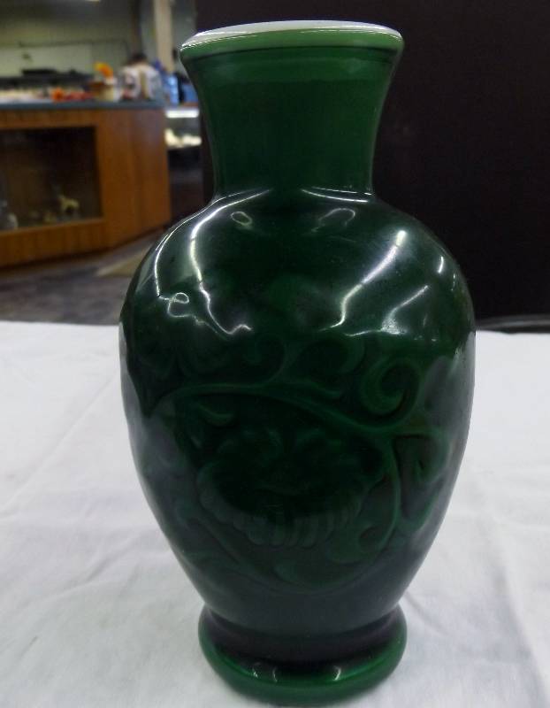 Jade Green Vase, approx 5 tall, Spring Bouquet Fragranced Vase