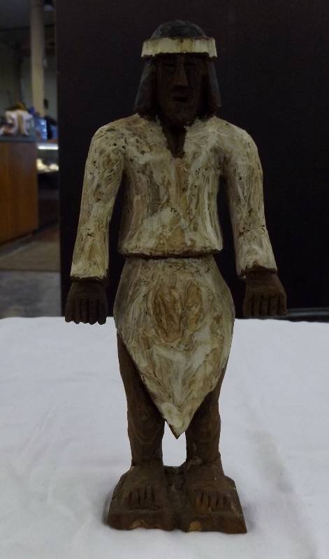 Native American Wood Carving Figure