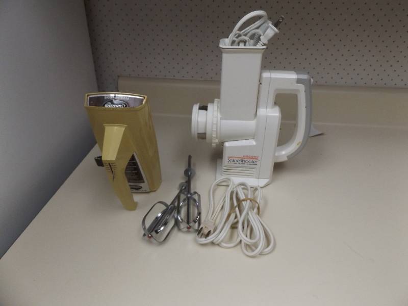 Presto Salad Shooter and Sunbeam hand mixer