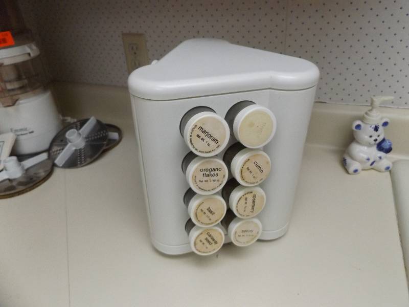 Spice Rack with contents