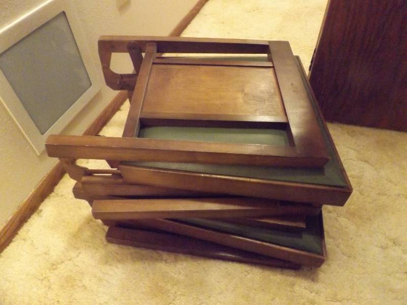 Two Leg-O-Matic Folding Chairs