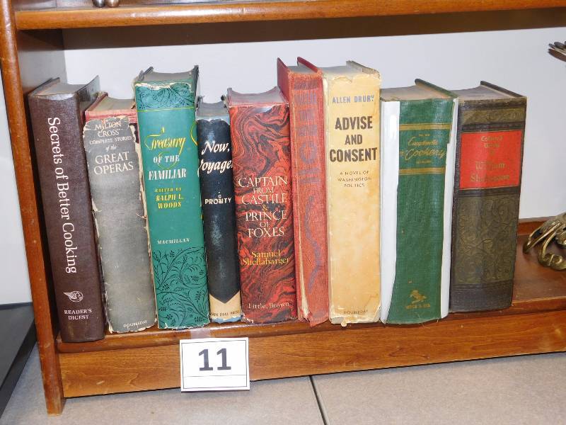 Lot of vintage and antique books in various conditions