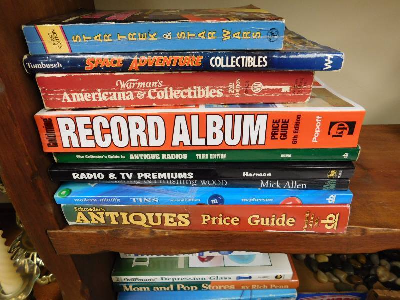 Lot of Antique and collectible reference books see photos for titles