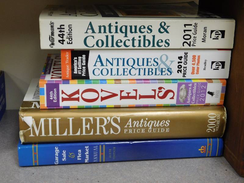 Lot of Antique and collectible reference books see photos for titles