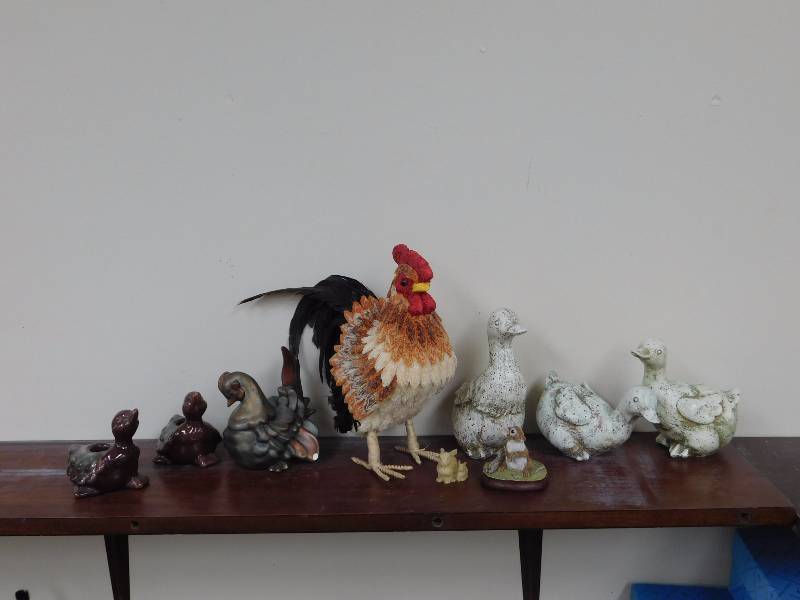 Chickens and ducks some are hand painted