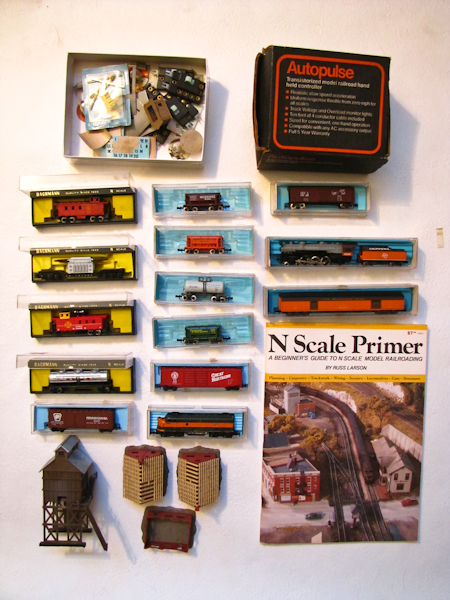 Vintage 1970s N Scale Trains, Accessories, Book