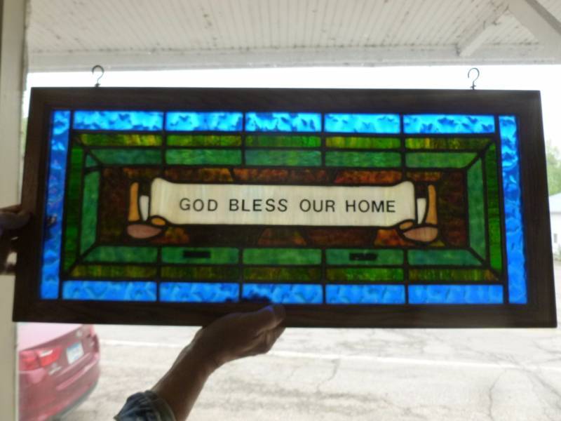 lot 302 image: Stain Glass Window