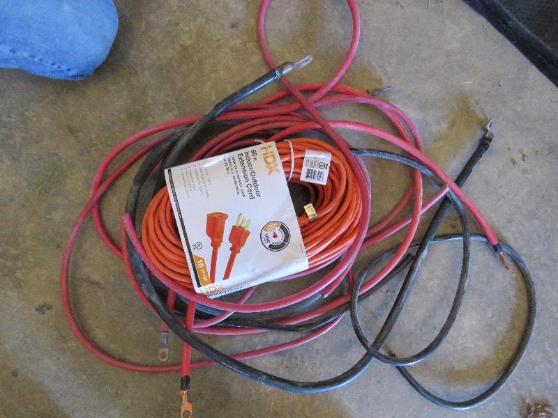 extension cord and electrical cable