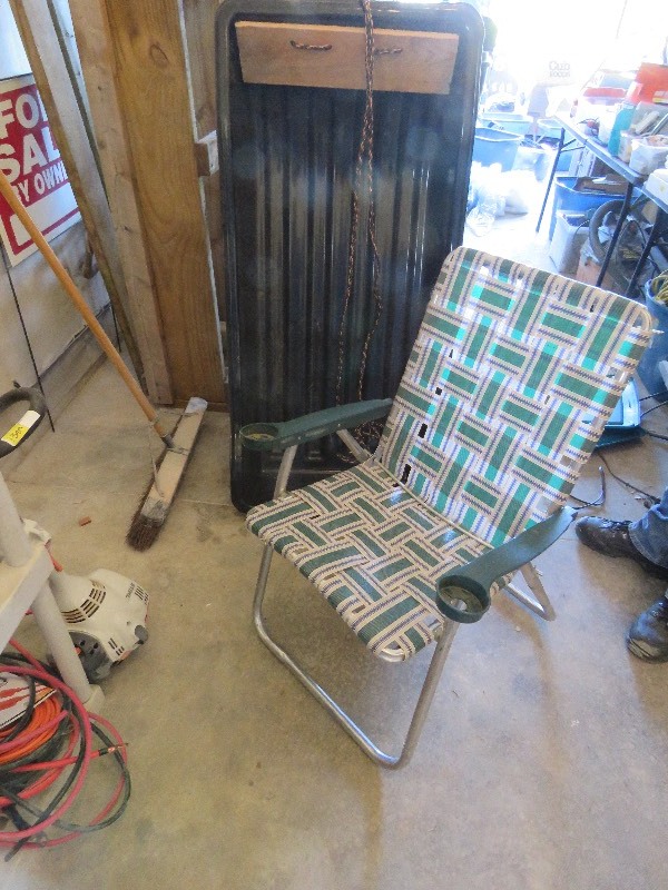 Chair and ice fishing sled