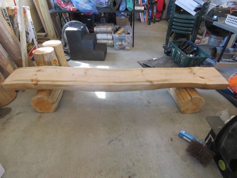 Cut Log Bench