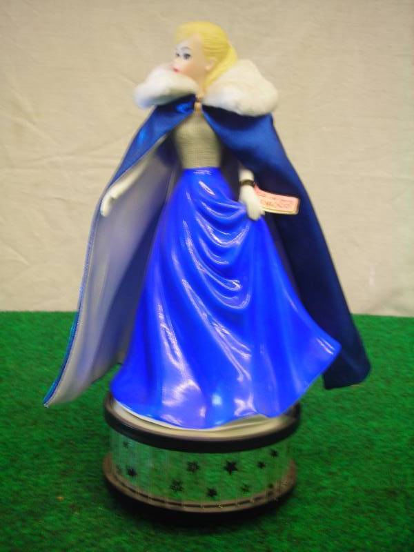 Enesco From Barbie With Love - Midnight Blue Music Box Figurine - Moon River 1994