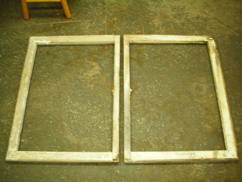 Pair Of Old Barn Wood Window Frames