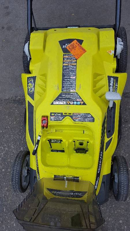 lot 35 image: Ryobi 20 40V li-ion BrushlessMower - No battery or Charger
