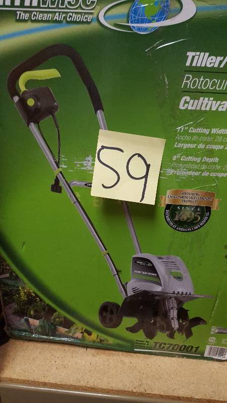 lot 59 image: Earthwise Tiller Cultivator NEW