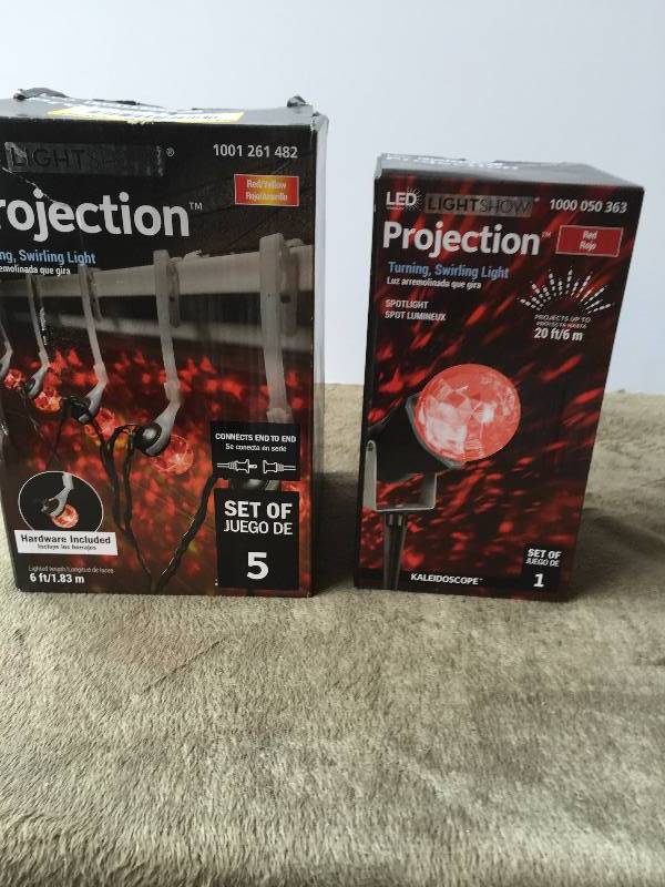 lot 40 image: Lot of 2 LightShow LED Projection Kaleidoscope