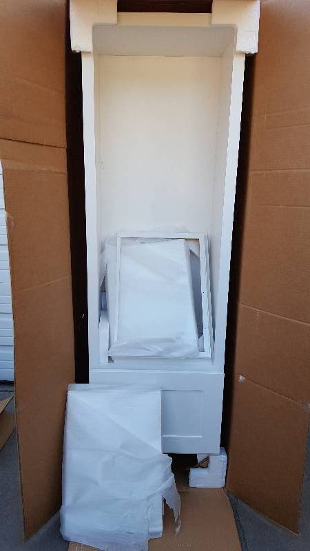 lot 4 image: Home Decorators Templin 24 in. W Linen Storage Cabinet in Coffee
