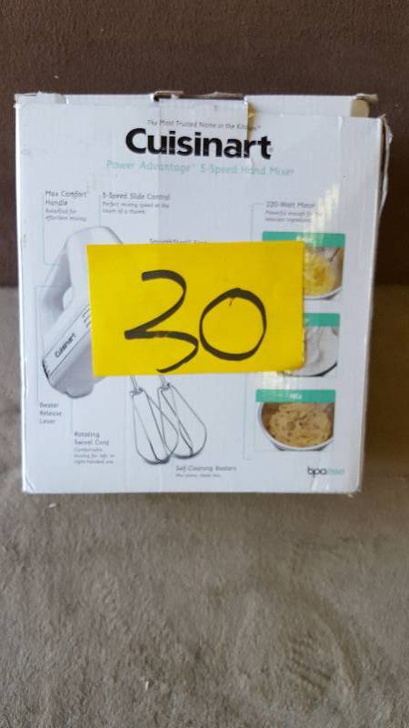 lot 30 image: Cuisinart HM-50 Power Advantage 5-Speed Hand Mixer