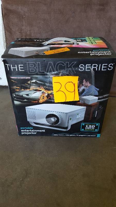 lot 39 image: Black Series Portable Entertainment Projector